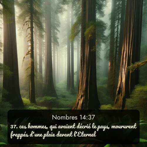 Segond Nombres  ; image nature: image avec le verset biblique :ces hommes, qui avaient décrié le pays, moururent frappés d&#039;une plaie devant l&#039;Eternel. ;  ; 14:37