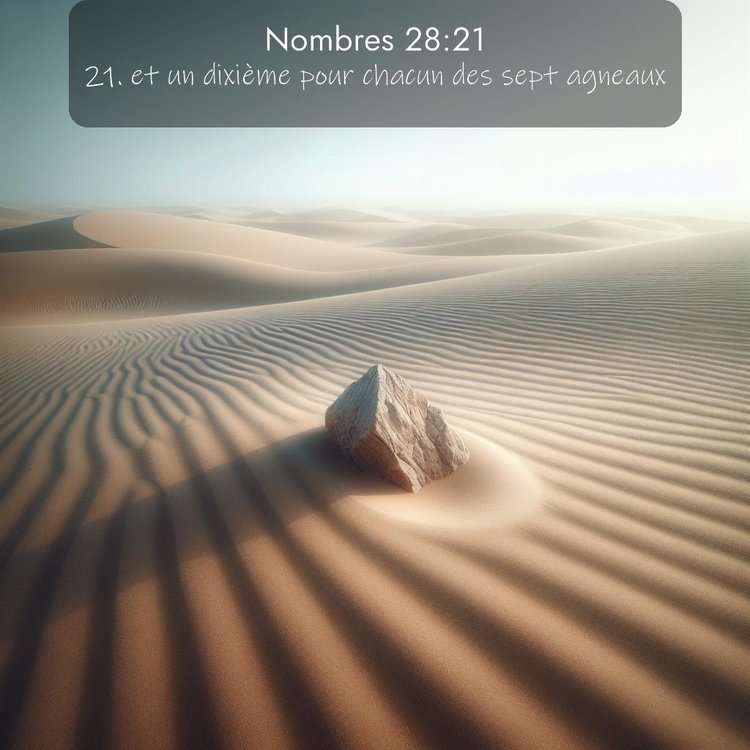 Segond Nombres 28:21