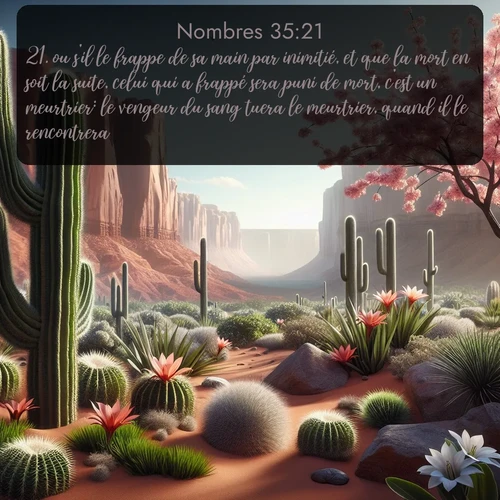 Segond Nombres  ; image nature: image avec le verset biblique :ou s&#039;il le frappe de sa main par inimitié, et que la mort en soit la suite, celui qui a frappé sera puni de mort, c&#039;est un meurtrier: le vengeur du sang tuera le meurtrier, quand il le rencontrera. ;  ; 35:21