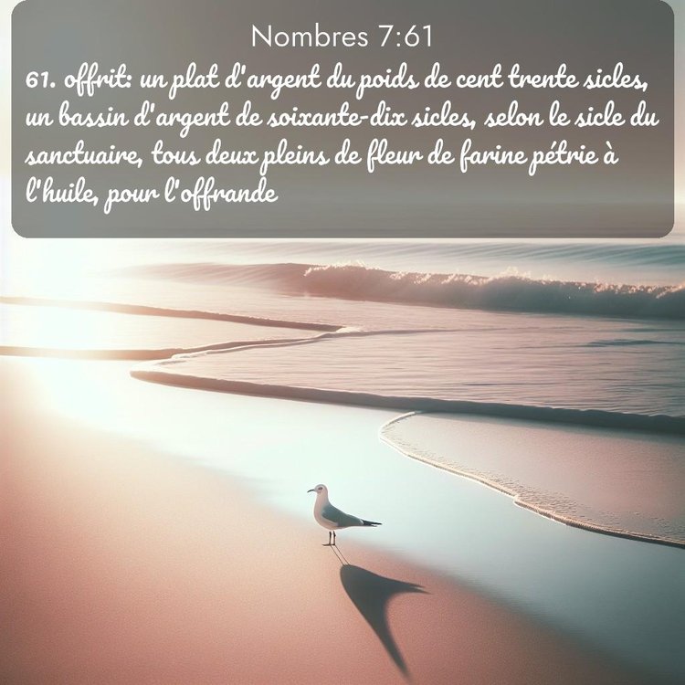 Segond Nombres 7:61