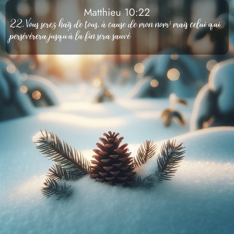 Segond Évangile selon Matthieu 10:22