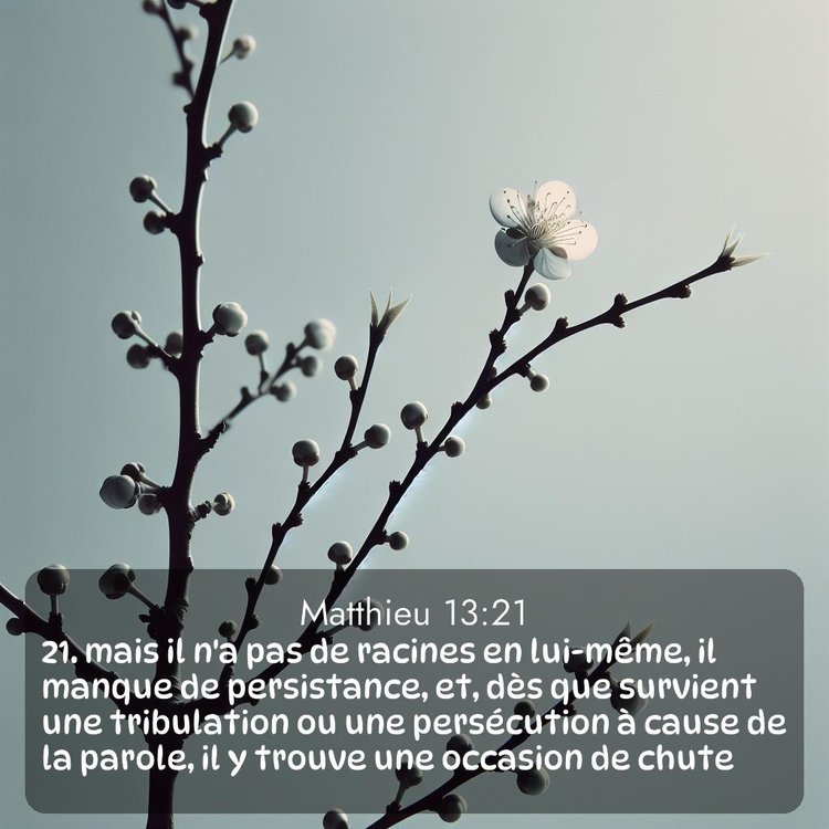 image nature avec verset biblique de la Bible