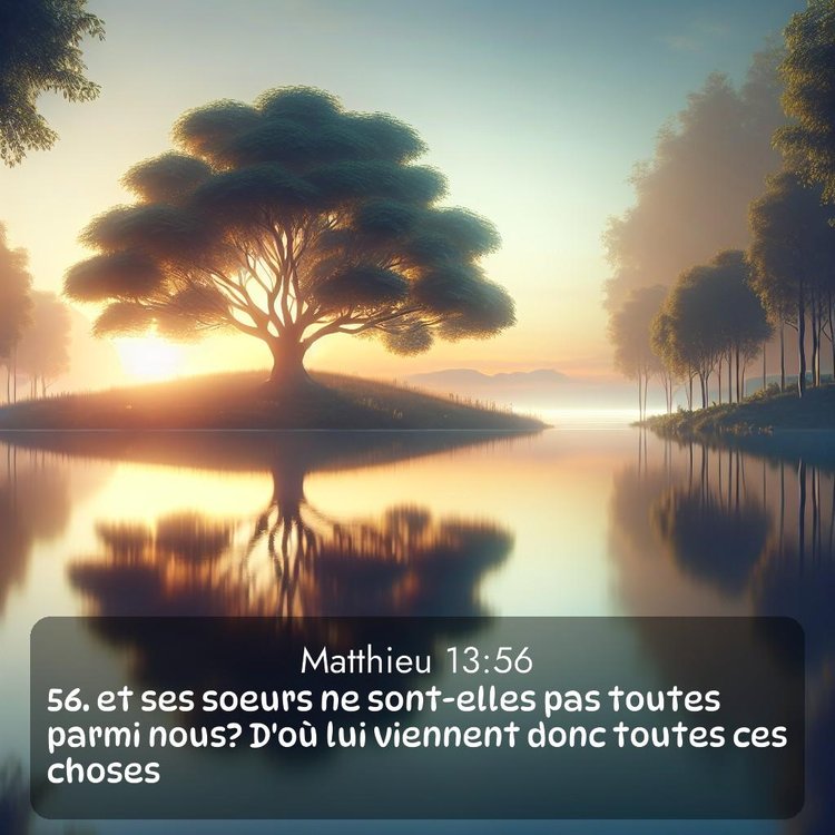 Segond Évangile selon Matthieu 13:56