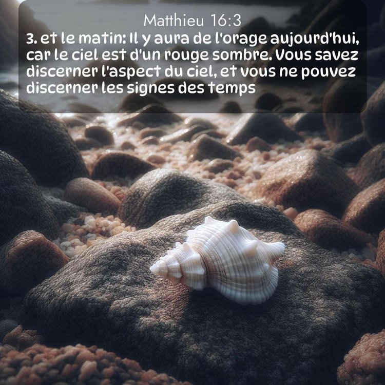 Segond Évangile selon Matthieu 16:3