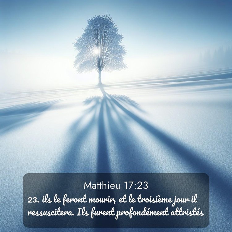 Segond Évangile selon Matthieu 17:23