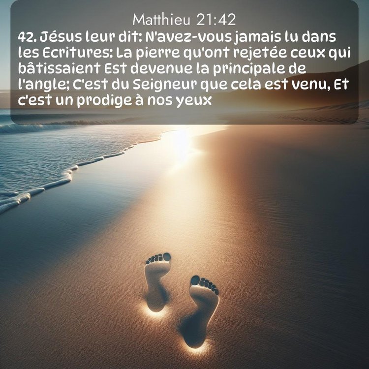 Segond Évangile selon Matthieu 21:42