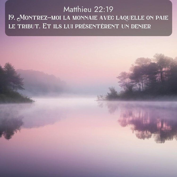 Segond Évangile selon Matthieu 22:19