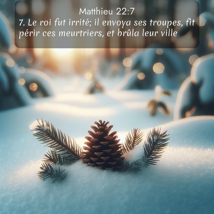 Segond Évangile selon Matthieu 22:7