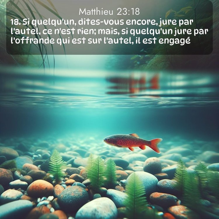 Segond Évangile selon Matthieu 23:18