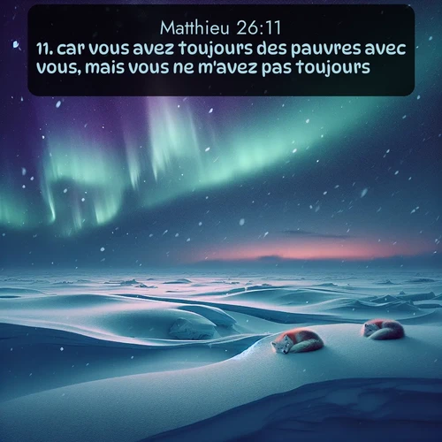 Segond Évangile selon Matthieu  ; image nature: image avec le verset biblique :car vous avez toujours des pauvres avec vous, mais vous ne m&#039;avez pas toujours. ;  ; 26:11