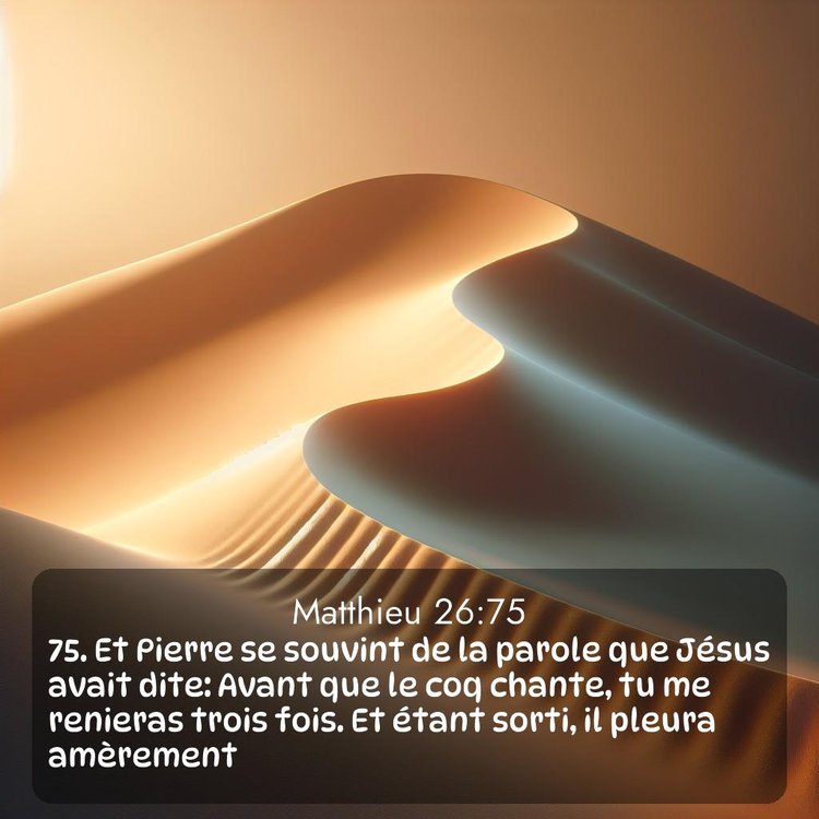 Segond Évangile selon Matthieu 26:75