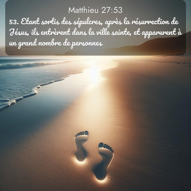 Segond Évangile selon Matthieu 27:53