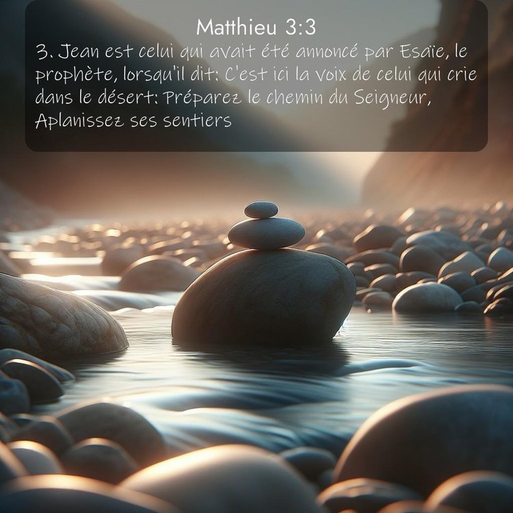 Segond Évangile selon Matthieu 3:3