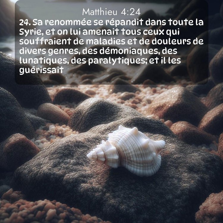 Segond Évangile selon Matthieu 4:24