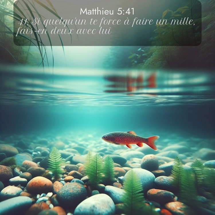 Segond Évangile selon Matthieu 5:41