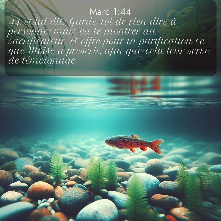 Segond Évangile selon Marc 1:44