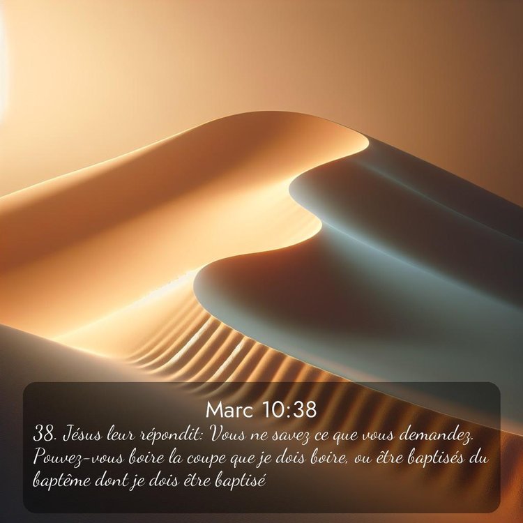 Bible Segond Évangile selon Marc 10:38