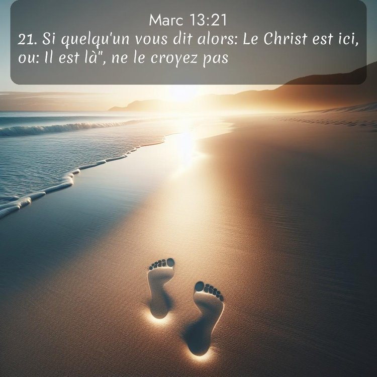 Segond Évangile selon Marc 13:21