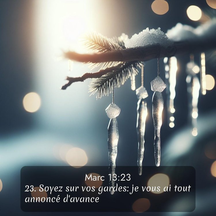 Segond Évangile selon Marc 13:23