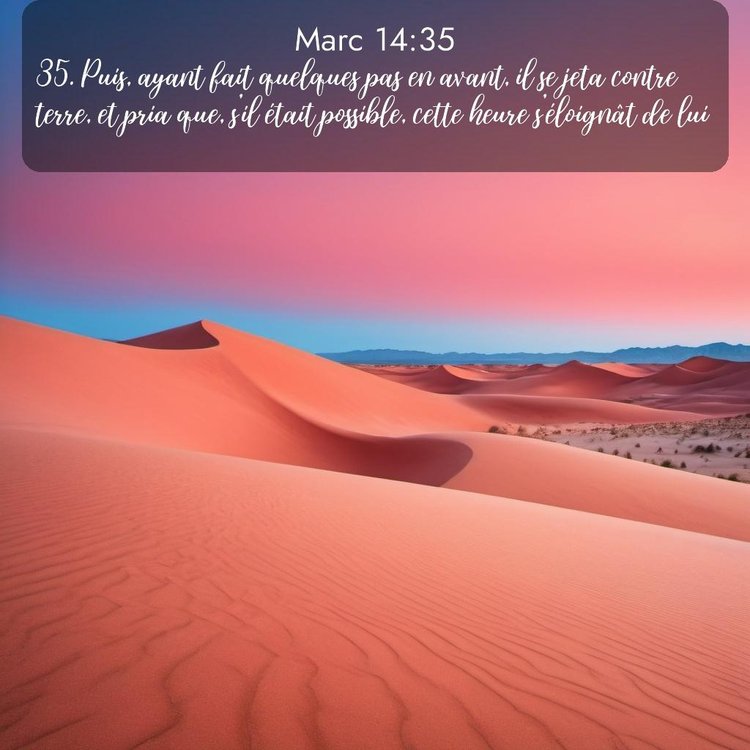 Segond Évangile selon Marc 14:35