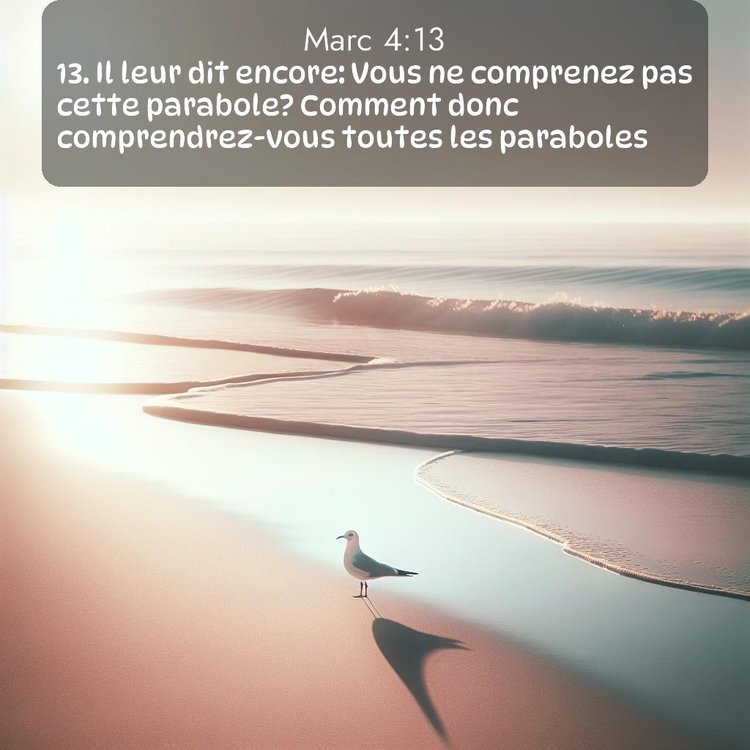 Segond Évangile selon Marc 4:13