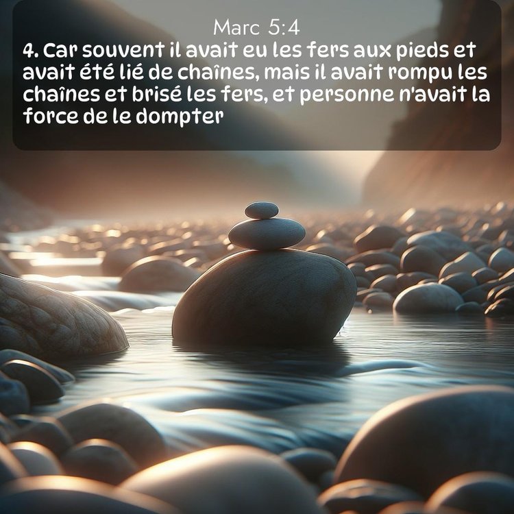 Segond Évangile selon Marc 5:4