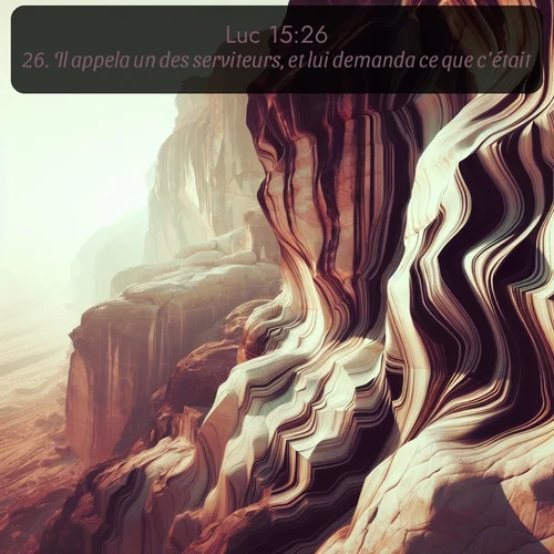 Segond Évangile selon Luc  ; image nature: image avec le verset biblique :Il appela un des serviteurs, et lui demanda ce que c&#039;était. ;  ; 15:26