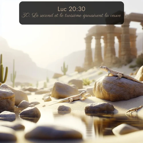 Segond Évangile selon Luc  ; image nature: image avec le verset biblique :Le second et le troisième épousèrent la veuve; ;  ; 20:30