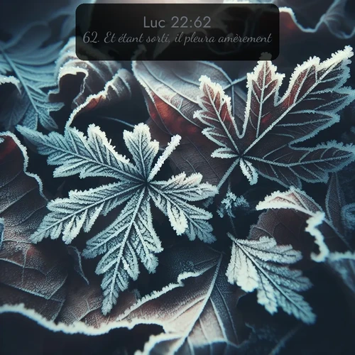 Segond Évangile selon Luc  ; image nature: image avec le verset biblique :Et étant sorti, il pleura amèrement. ;  ; 22:62