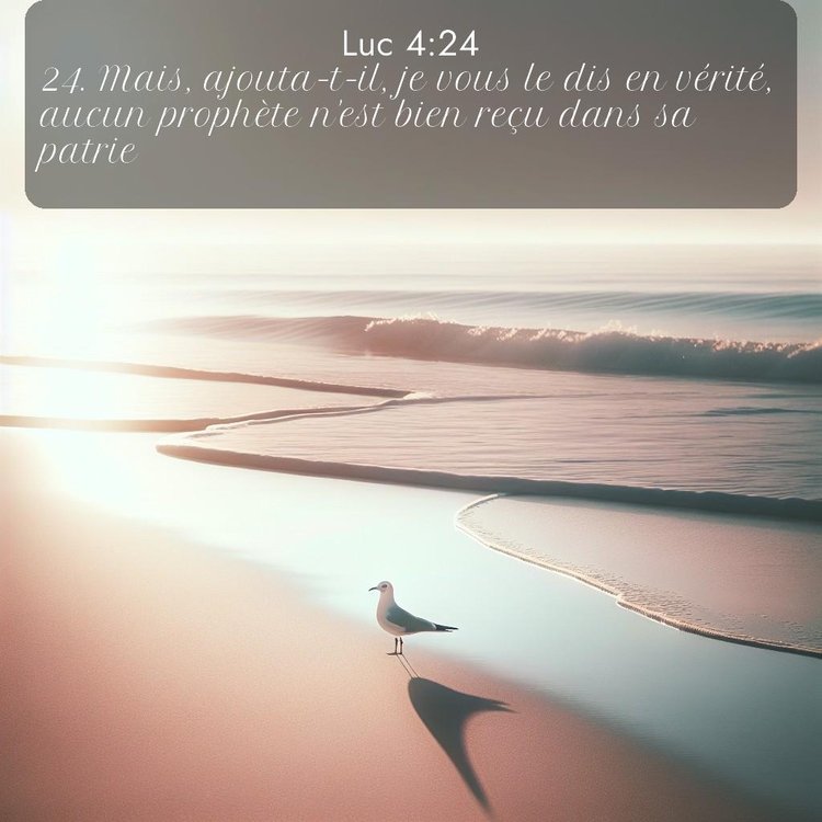 Segond Évangile selon Luc 4:24