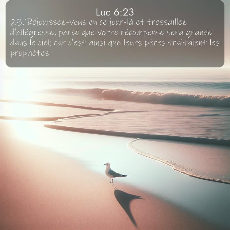 Segond Évangile selon Luc 6:23