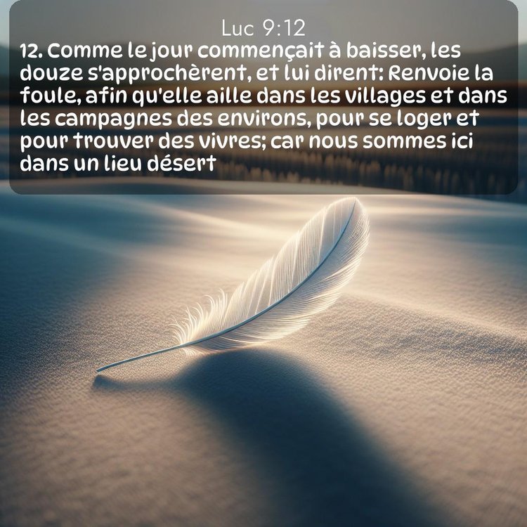 Segond Évangile selon Luc 9:12