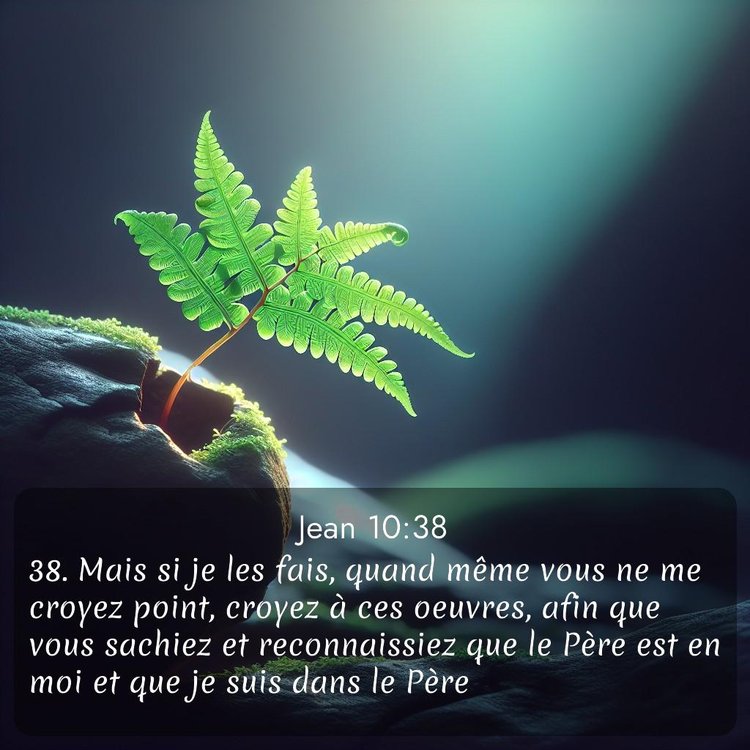 Segond Évangile selon Jean 10:38