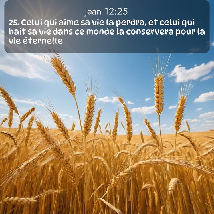 Segond Évangile selon Jean 12:25