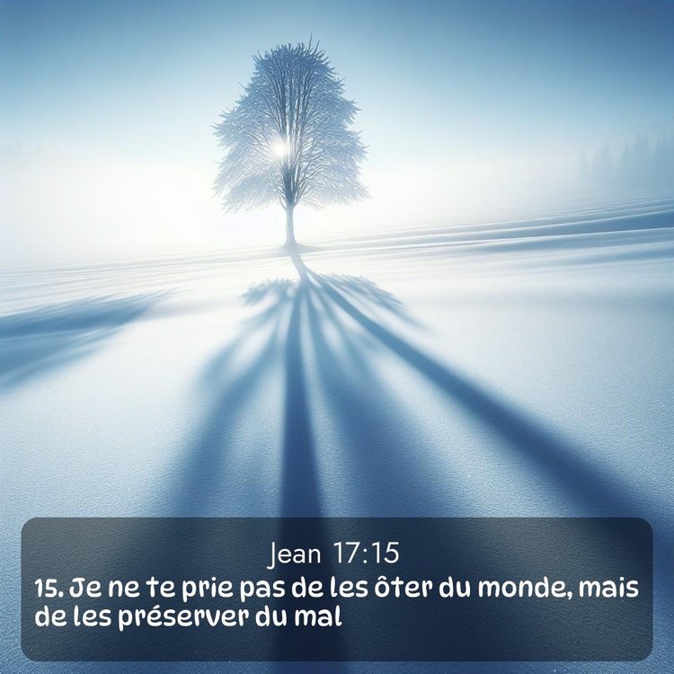 Segond Évangile selon Jean 17:15