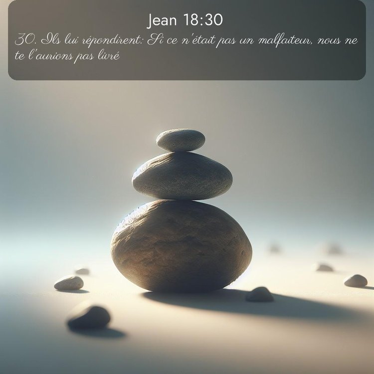 Segond Évangile selon Jean 18:30