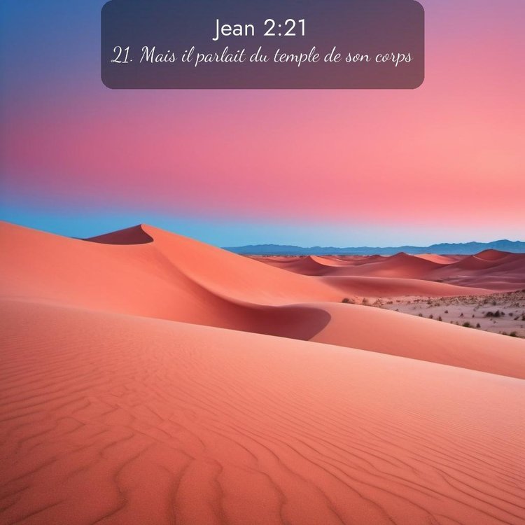 Segond Évangile selon Jean 2:21