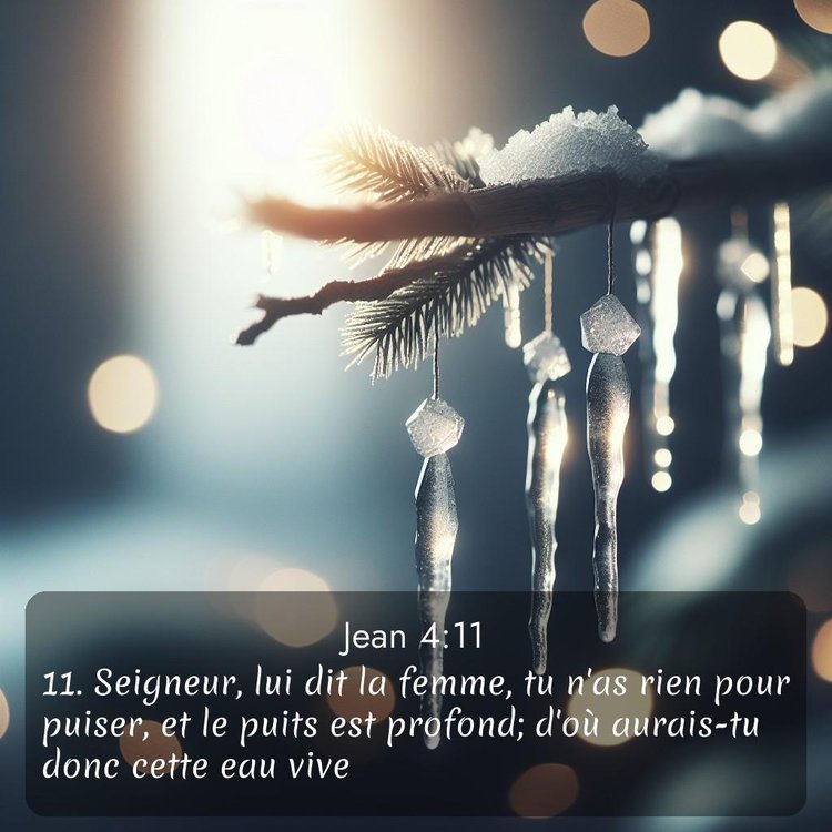 Segond Évangile selon Jean 4:11