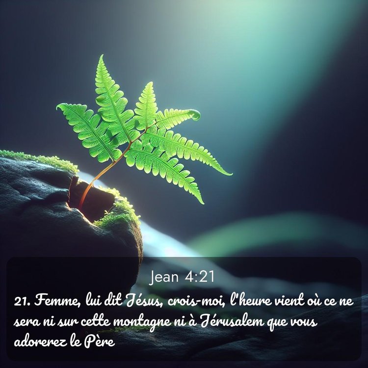 Segond Évangile selon Jean 4:21