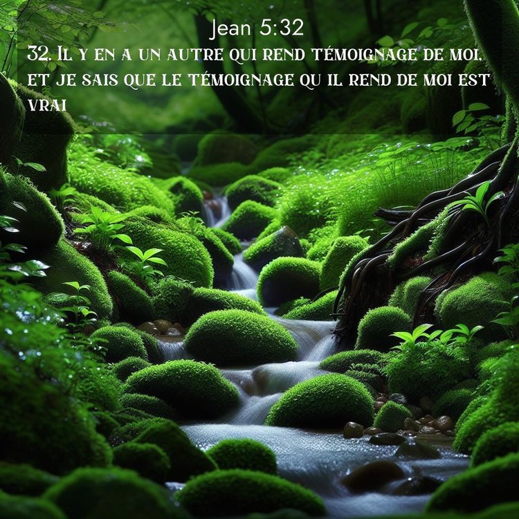 Segond Évangile selon Jean 5:32