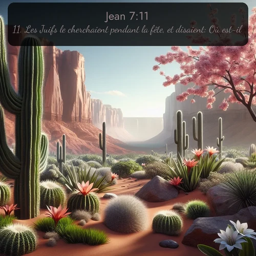 Segond Évangile selon Jean  ; image nature: image avec le verset biblique :Les Juifs le cherchaient pendant la fête, et disaient: Où est-il? ;  ; 7:11