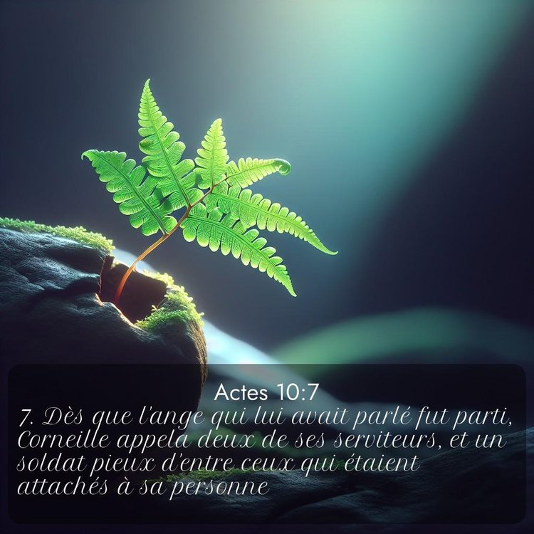 Segond Actes 10:7