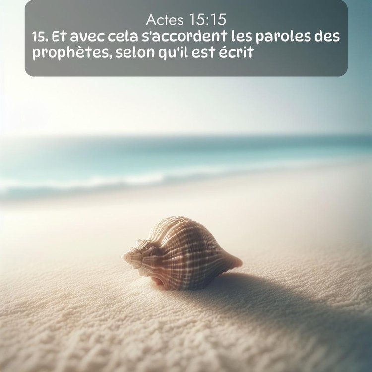 Segond Actes 15:15