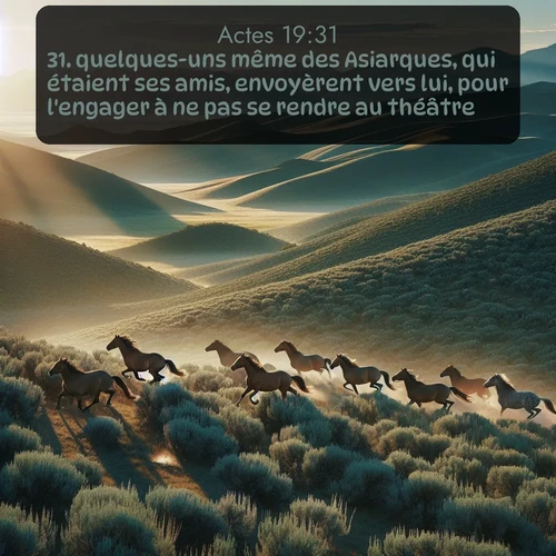 Segond Actes  ; image nature: image avec le verset biblique :quelques-uns même des Asiarques, qui étaient ses amis, envoyèrent vers lui, pour l&#039;engager à ne pas se rendre au théâtre. ;  ; 19:31