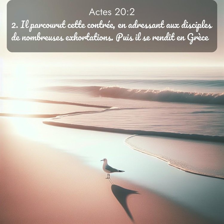 Segond Actes 20:2