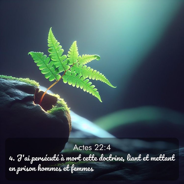 Bible Segond Actes 22:4