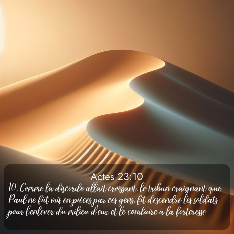 Segond Actes 23:10