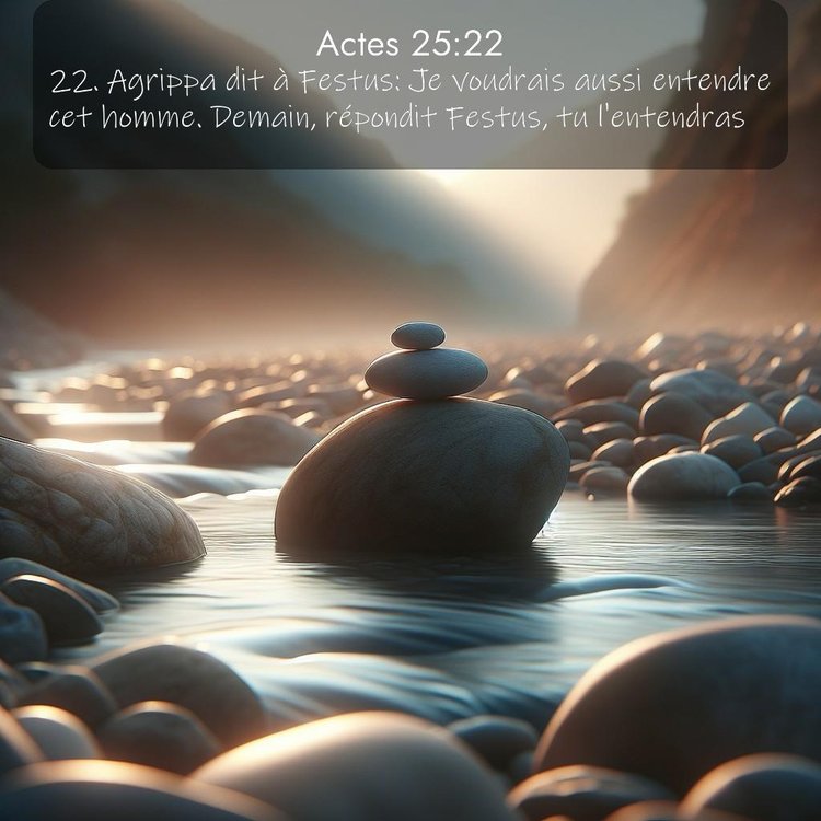 Segond Actes 25:22