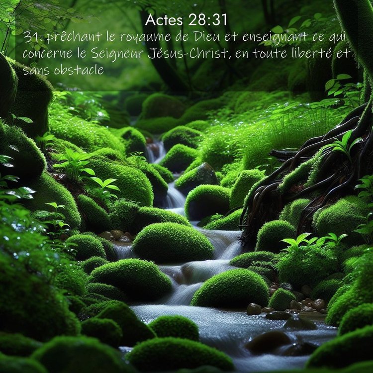 Segond Actes 28:31