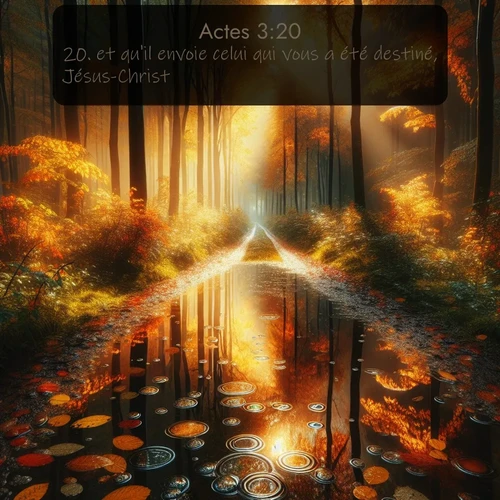 Segond Actes  ; image nature: image avec le verset biblique :et qu&#039;il envoie celui qui vous a été destiné, Jésus-Christ, ;  ; 3:20